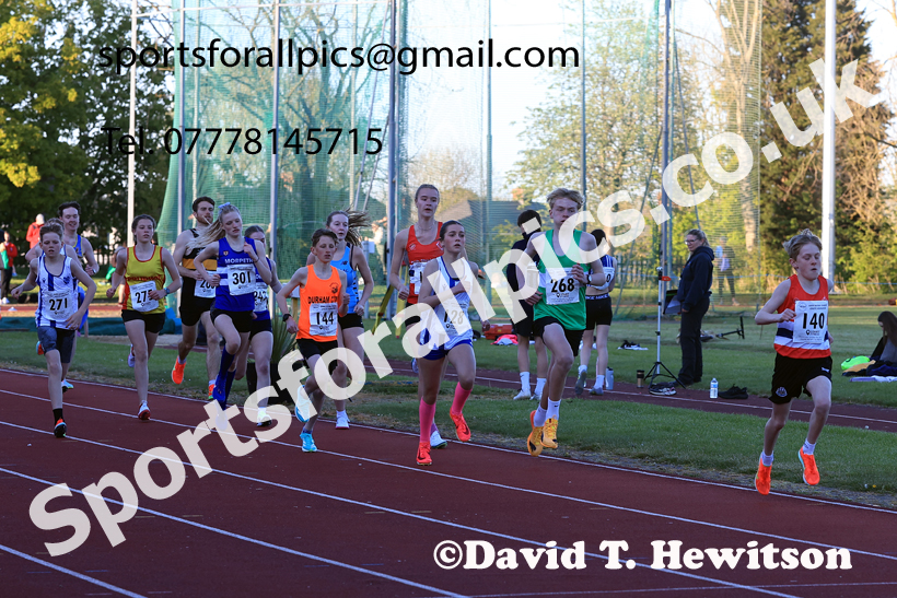 The 1500 metres, 2026 NEGP 1, Monkton Stadium. Photo: David T. Hewitson/Sports for All Pics